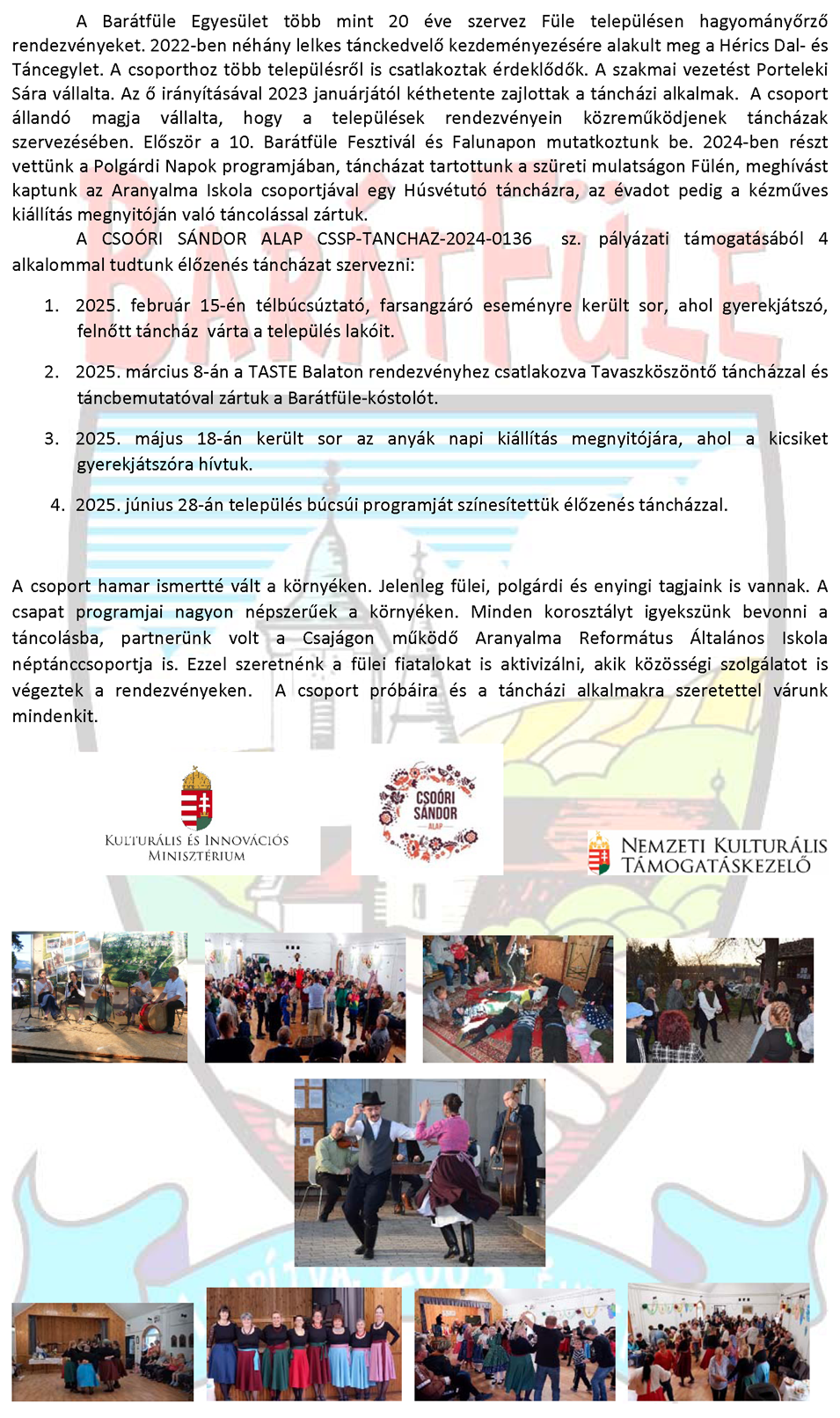 Cso�ri S�ndor alap, Bar�tf�le egyes�let